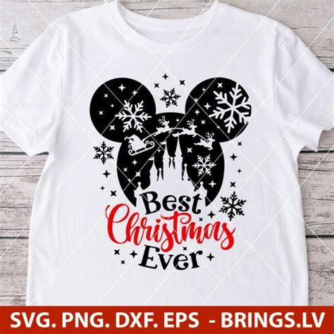 Disney Christmas Svg Best Christmas Ever Svg Mickey Christmas Svg