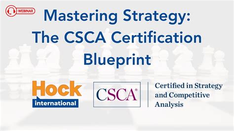 Webinar Mastering Strategy The Csca Certification Blueprint Youtube