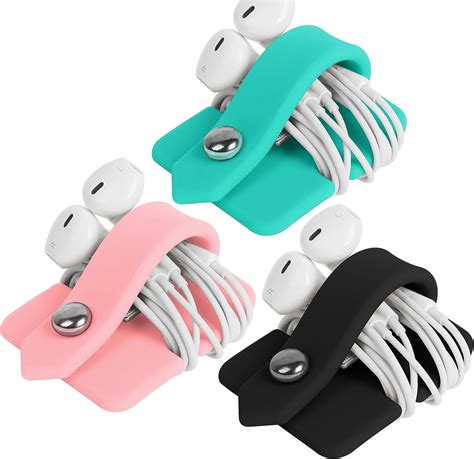 Elfrhino Cord Organizer Earbuds Holder Earphone Wrap Uk