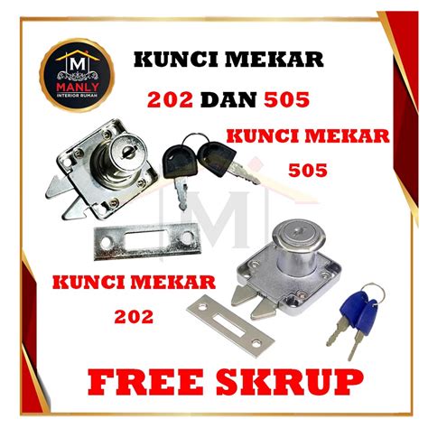 Jual Kunci Laci Mekar 202 Mekar HL 505 Lemari Pintu Geser Sliding Laci