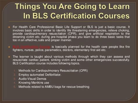 Things You Are Going To Learn In Bls Certification Courses