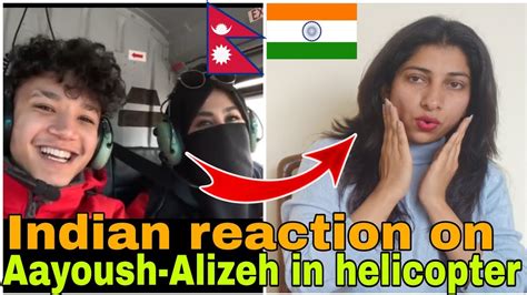 INDIAN Reaction On Nepal Aayoush Alizeh First Helicopter Ride Crazzy