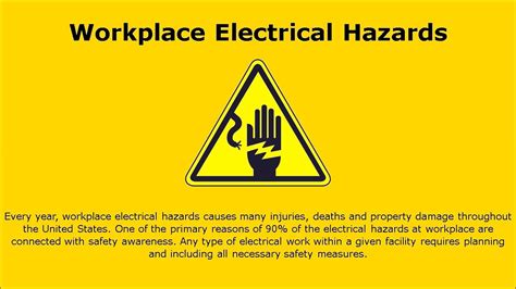 Hazard Risk Electrical Injury Safety Warning Sign PNG