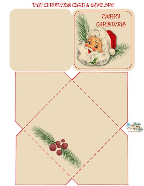 Tiny Christmas Card, Envelope & Other Christmas Designs | Christmas ...