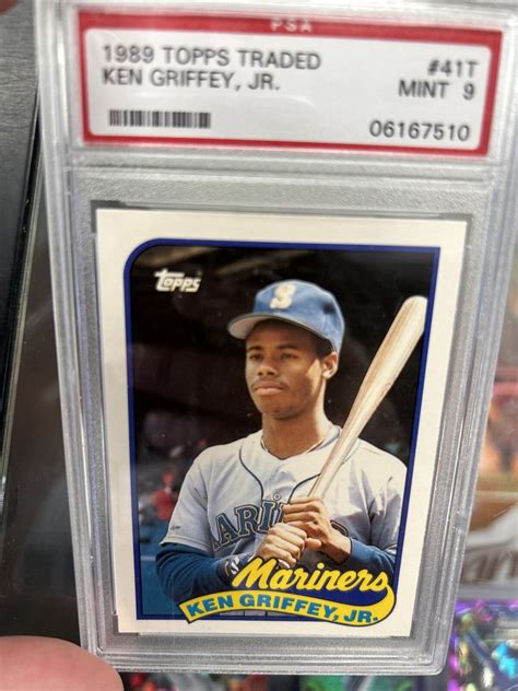 Topps Traded T Ken Griffey Jr Mariners Rc Rookie Hof Psa