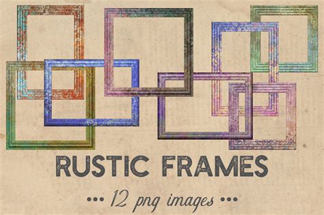 Rustic Frames Clipart By North Sea Studio Thehungryjpeg