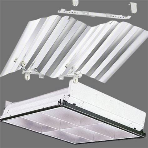 Qty 5 Kit Refrofit Troffer Reflector 2x2 Pk5 Plus Qty 2 Lithonia Lighting Recessed Troffer