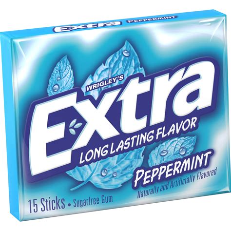 Extra Sugar Free Peppermint Chewing Gum Single Pk Walmart