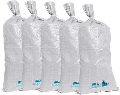 Pack Heavy Duty Polypropylene Sand Bags With Ties Cm X Cm Flood