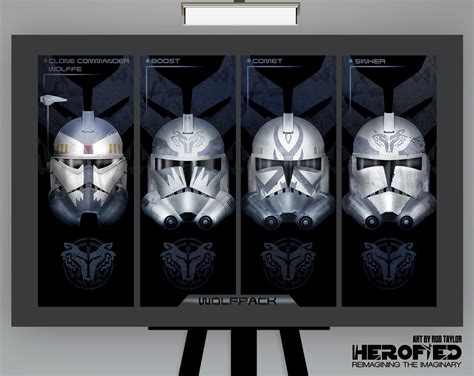 Commander Wolffe Phase 2 Clone Trooper Helmet / Wolf Pack / Star Wars ...