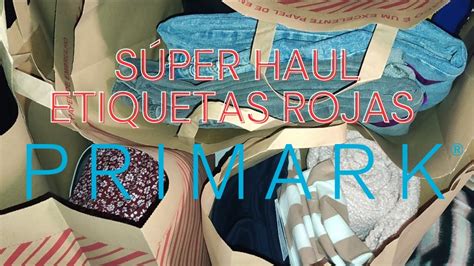 SUPER HAUL ETIQUETAS ROJAS PRIMARK Y ACEITES ESENCIALES DE PHATOIL