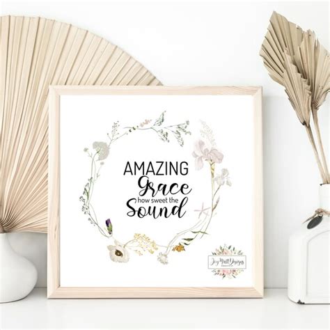 Amazing Grace Print Etsy