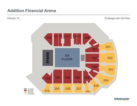 Seating Maps | Addition Financial Arena