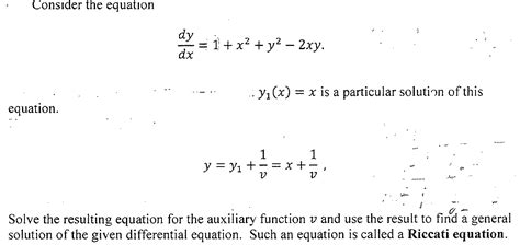 Solved Consider The Equation Dydx 1 X2 Y2 2xy