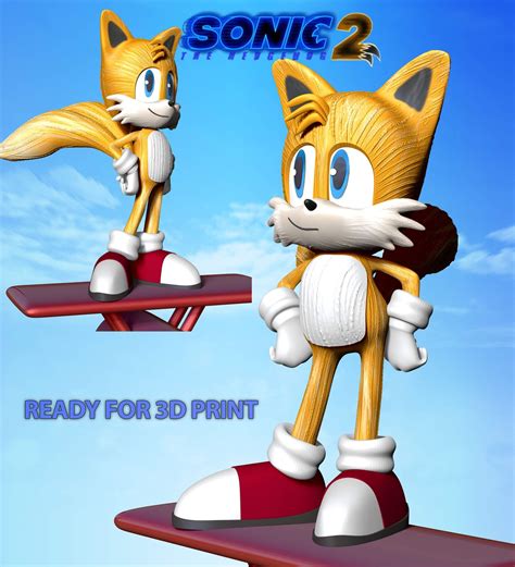 Tails - Sonic The Hedgehog 2 Fanart 3D Model by Bon Bon Art