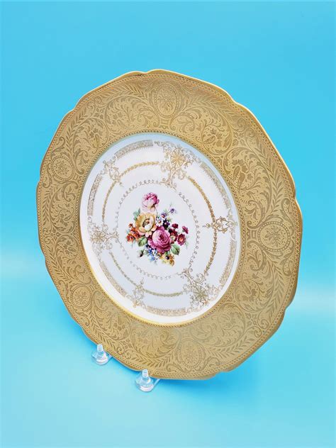 Selb Bavaria K A Krautheim Dinner Charger Plate Gold Bavarian Etsy