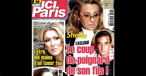 Sheila Et Son Fils Ludovic Chancel En Couverture D Ici Paris En