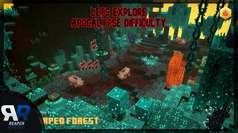 Lets Explore 4k Hdr Warped Forest Apocalypse Minecraft