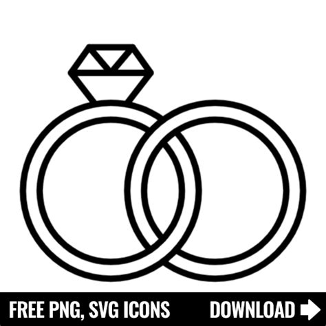 Free Wedding Rings Svg Png Icon Symbol Download Image