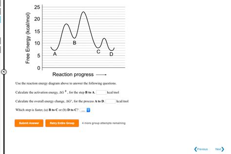 Solved 25 E 20 15 O 10 5 A Reaction Progress Use The