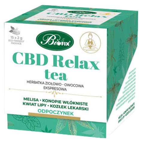 BIFIX CBD Relax Tea Herbatka Ziołowo Owocowa Ekspresowa 30g Dobra