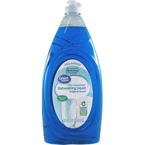 Great Value Ultra Concentrated Dishwashing Liquid Original Scent 40