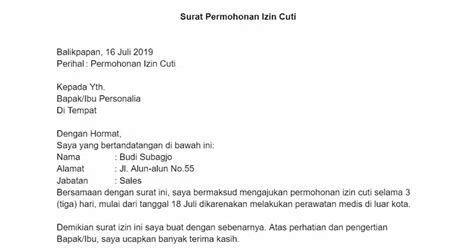 12 Contoh Surat Permohonan Yang Baik Dan Cara Membuatnya