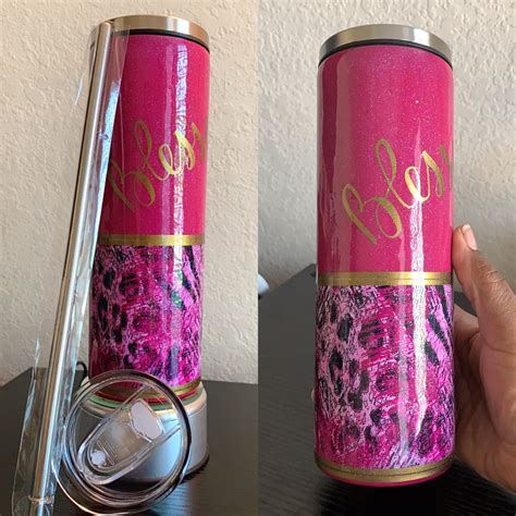 Glitter Tumbler Epoxy Tumbler Leopard Design Peek A Boo Etsy Australia