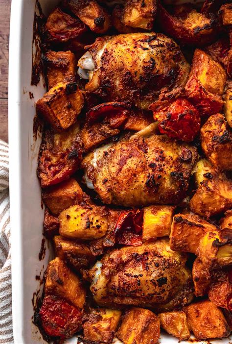 Baked African Sweet Potato Chicken Recipe Dinner Then Dessert