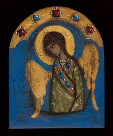 Religious Angel Painting on Wood Housewarming Gift Religious Gift for ...