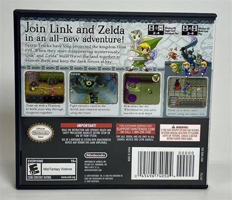 The Legend Of Zelda Spirit Tracks Nintendo Ds Complete Cib