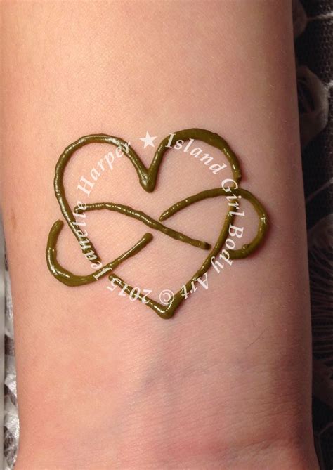 Infinity Heart Henna Design Infinity Heart