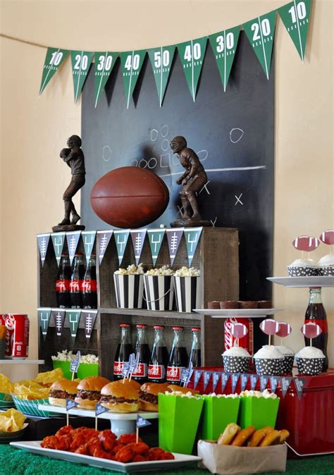 Fabulous Football Party Tailgating Ideas Football Birthday Party