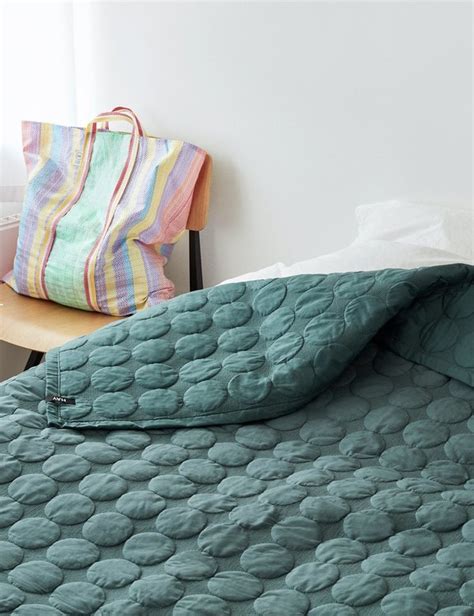 Hay Mega Dot Blanket Dark Green Garmentory