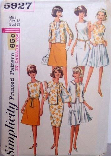 Sewing Vintage U S Simplicity Keyhole Dress Size Bust