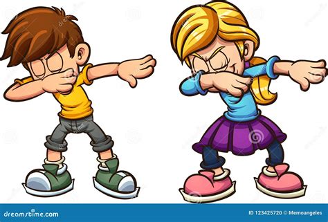 dabbing cartoon easter bunny vector illustration cartoondealercom