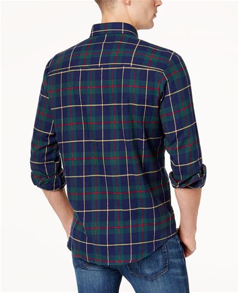 Club Room Mens Plaid Flannel Shirt Created For Macys And Reviews