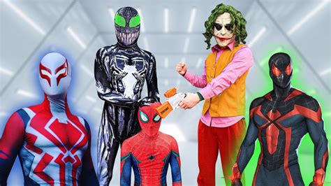 Joker Creation Zombie Team Spider Man Vs Bad Guy Team Live Action