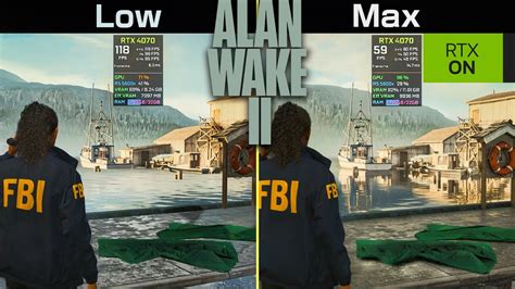 Alan Wake 2 Low Vs Ultra Path Tracing Ray Reconstruction Dlss 3 5