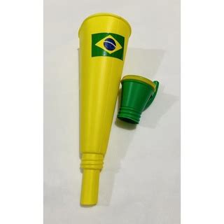 Buzina Brasil Verde E Amarela Vuvuzela Copa Do Mundo Shopee Brasil