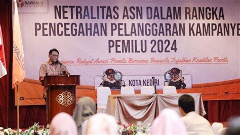 Bawaslu Kota Kediri Ingatkan Netralitas ASN Pada Pemilu Pencegahan