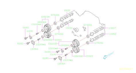 Subaru Impreza L Cvt Wd Sport Wagon O Ring X Camshaft