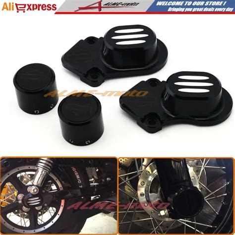 Motorcycle CNC Billet Aluminum Front Rear Axle Nut Caps Cover For