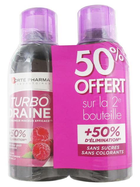 Fort Pharma Turbodraine Minceur Lot De X Ml Go T Framboise