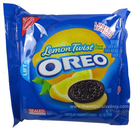 Review Nabisco Limited Edition Lemon Twist Chocolate Oreo Cookies