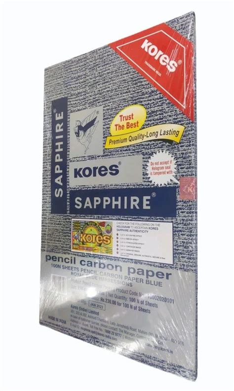 Pe Coating Royal Blue Kores Sapphire Pencil Carbon Paper Back Side