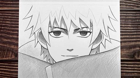 Easy Anime Sketch How To Draw Sasori Naruto Anime Boy Drawing