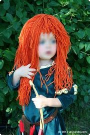 Tutorial: Brave Princess Merida yarn wig and quiver belt – Sewing