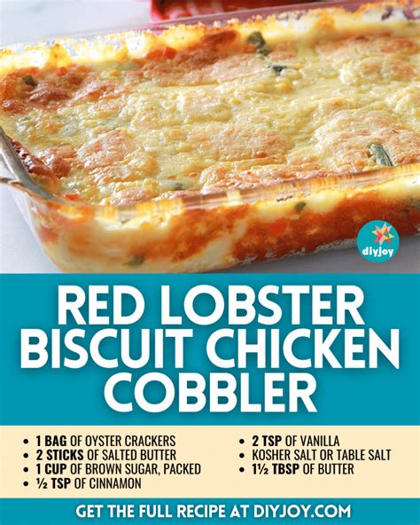 Red Lobster Biscuit Chicken Cobbler Recipe