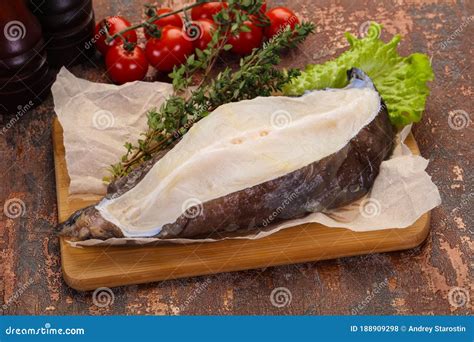 Raw Wolffish Steak Stock Photo Image Of Lancet Product